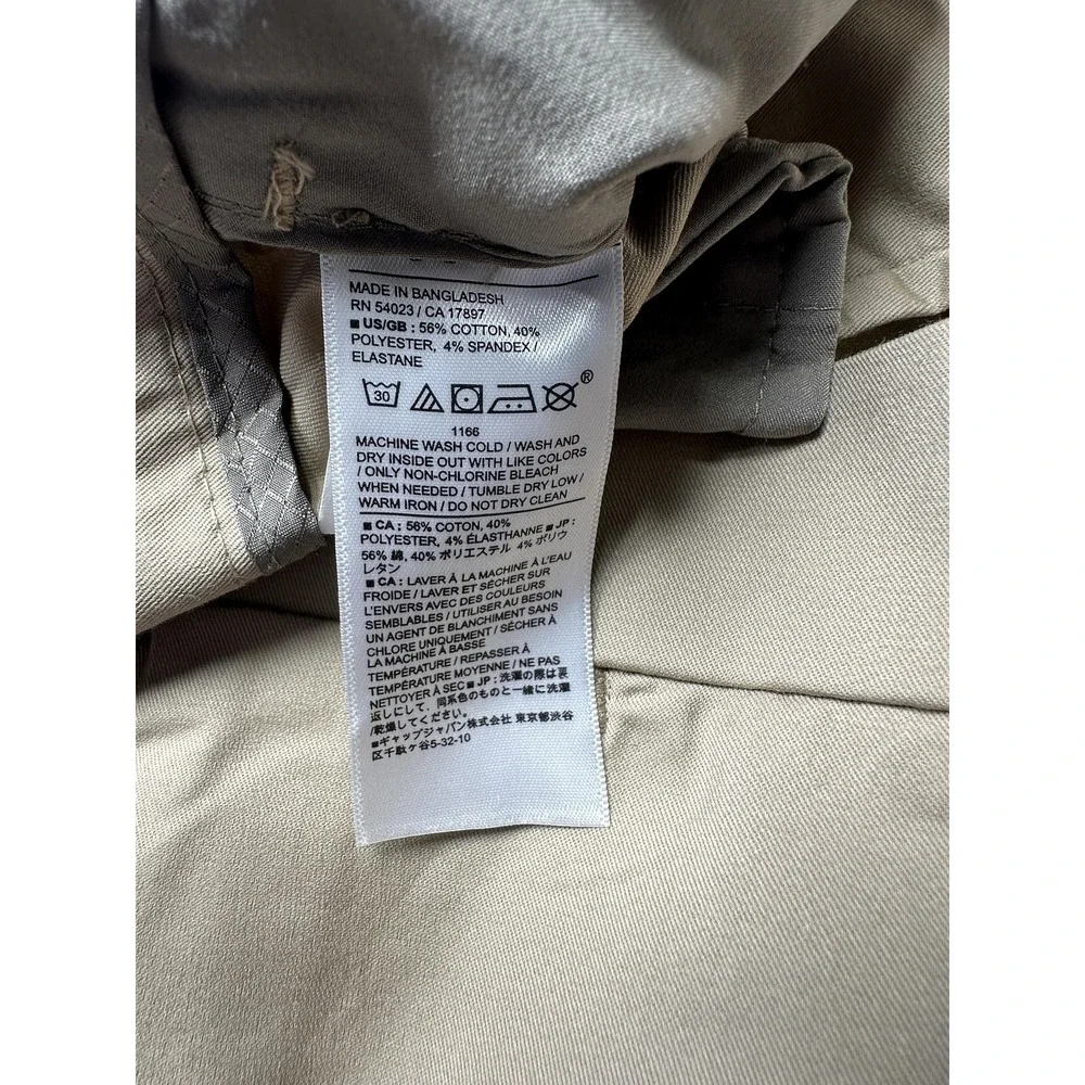 Banana Republic Pants Men 42x34 Khaki Core Temp Chino Slim Fit Stretch Quick Dry